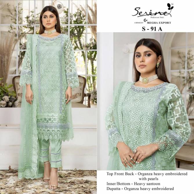 Serene S 91 Festive Wear Wholesale Pakistani Salwar Suits Catalog
